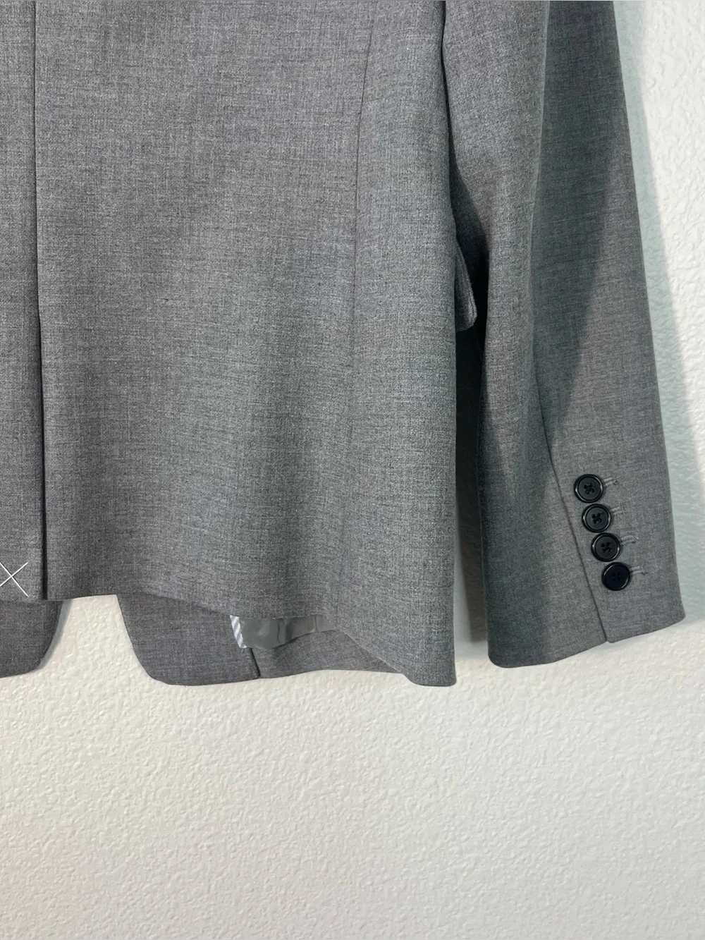 NEW J.Crew Regent Single Button Blazer Notch Collar Size 8P Gray Pockets Office